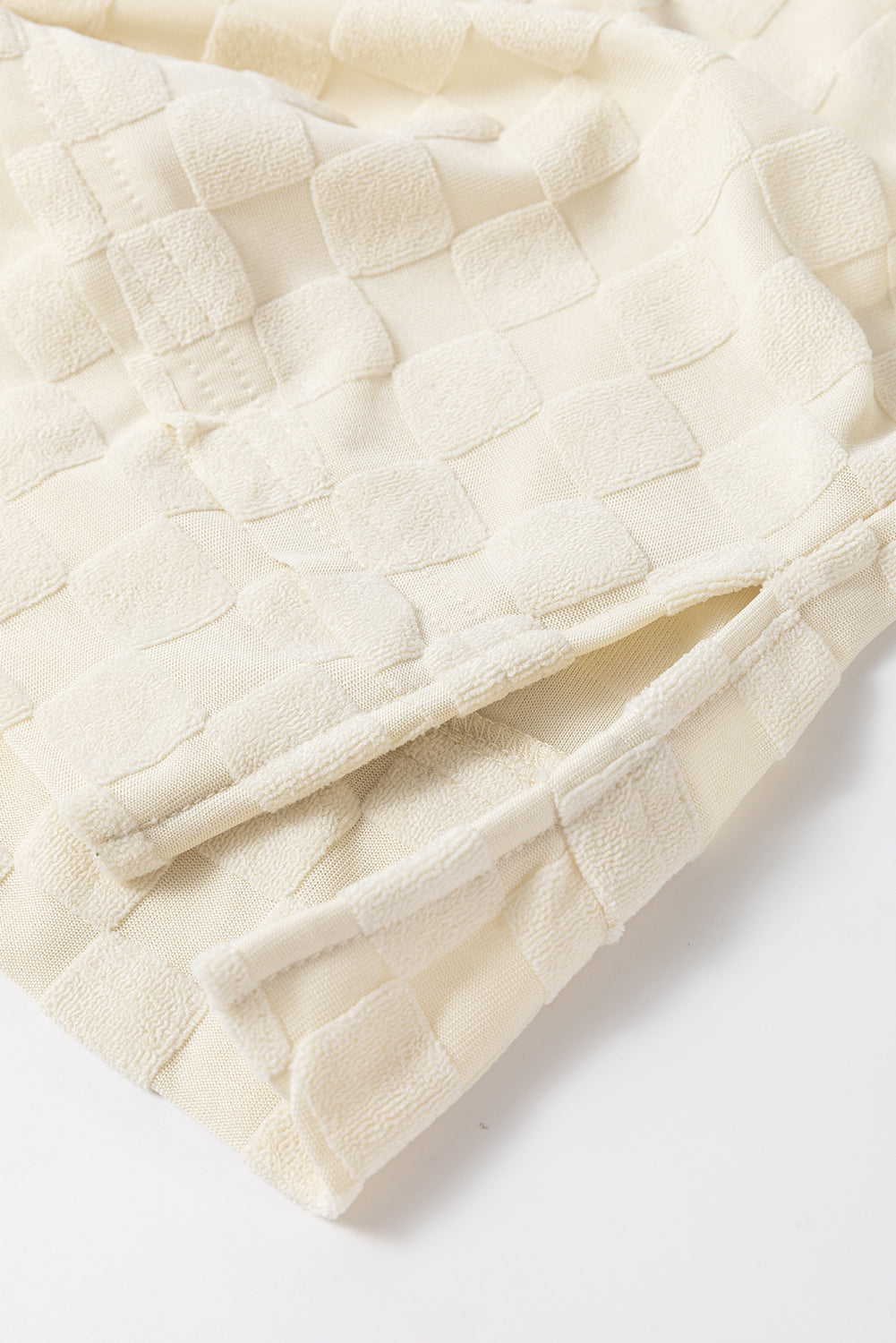 Rose Red Solid Textured Thumbhole Sleeve Top