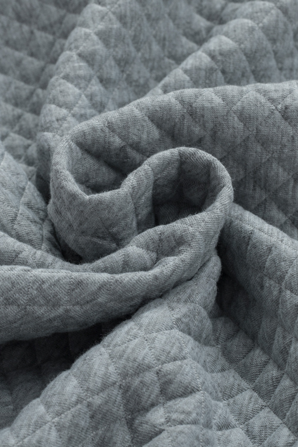 Green Color Block Patchwork Flap Pocket Quilted Shacket