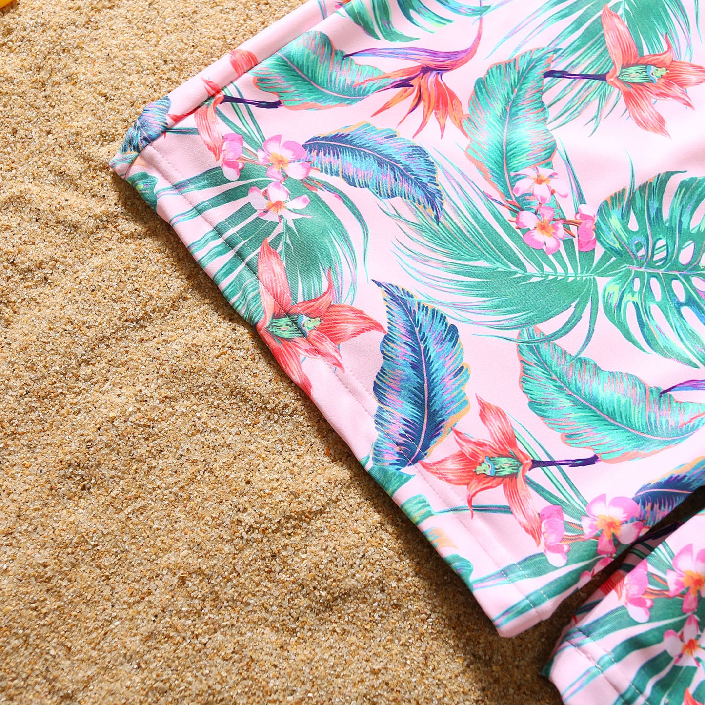 Family Parent-child Bikini Ruffled Swimsuit Suit