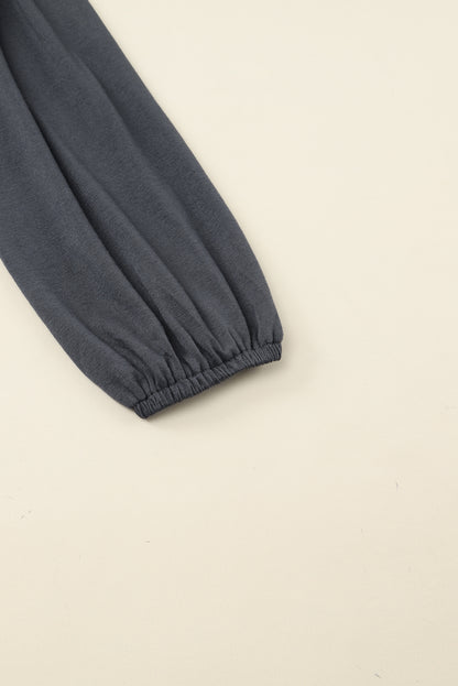 Orange Button Up High Waist Long Sleeve Dress