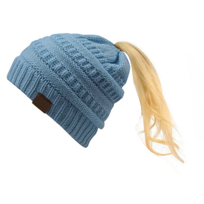 Labeling Knitted Women's Woolen Hat