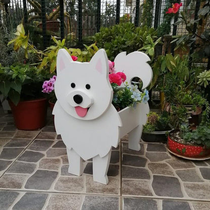 Garden Art Decorations Dog Planter Cat Flower Pot