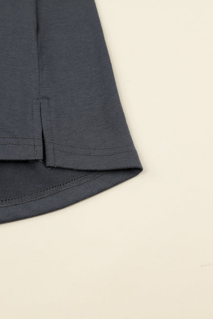 Orange Button Up High Waist Long Sleeve Dress