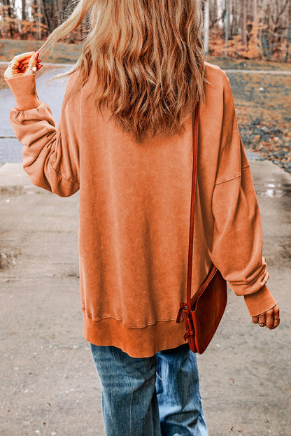 Black GAME DAY Graphic Oversized Sweatshirt