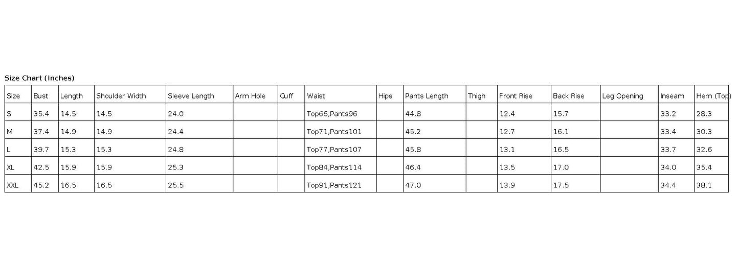 Printed Long Sleeve Top & Wide Leg Pants 2-Pc Set H6Z526LMFK