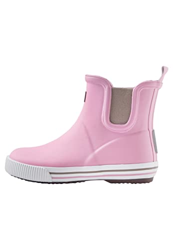 Reima Ankles Waterproof Low Cut Rain Boots Outdoor Rubber Boot for Kids, Light Pink, 12/12.5 Little Kid