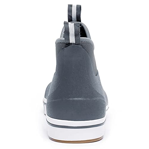 WTW Unisex Rain Boots for Men and Women, Waterproof Rubber Fishing Deck Boots Neoprene Boots Slip on Ankle Garden Shoes