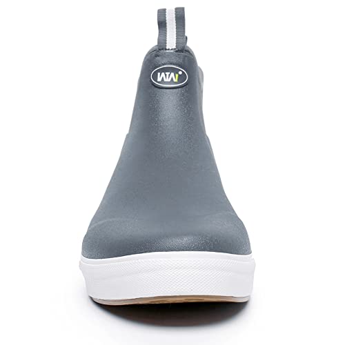 WTW Unisex Rain Boots for Men and Women, Waterproof Rubber Fishing Deck Boots Neoprene Boots Slip on Ankle Garden Shoes