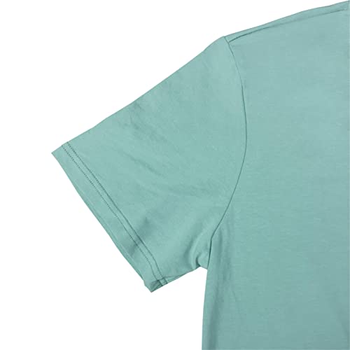 YITAN Women Graphic Tshirts Cute Tees Summer Casual Tops Light Green Small