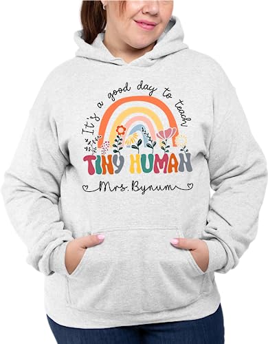 LOVELY POD Personalized Teacher Shirts, Custom Teacher T-Shirt for Women, Preschool Kindergarten Teacher Clothes, Back to School Tee, Cute Teacher Gifts, Teacher Appreciation Gifts - Teacher 35