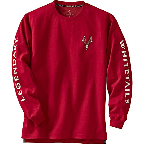 Legendary Whitetails Men's Standard Legendary Non-Typical Long Sleeve T-Shirt, Cardinal, Medium