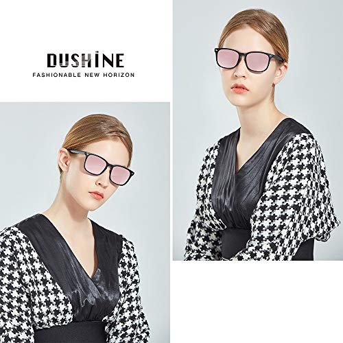DUSHINE Polarized Sunglasses for Women Classic Retro Style 100% UV Protection (3 Pack)