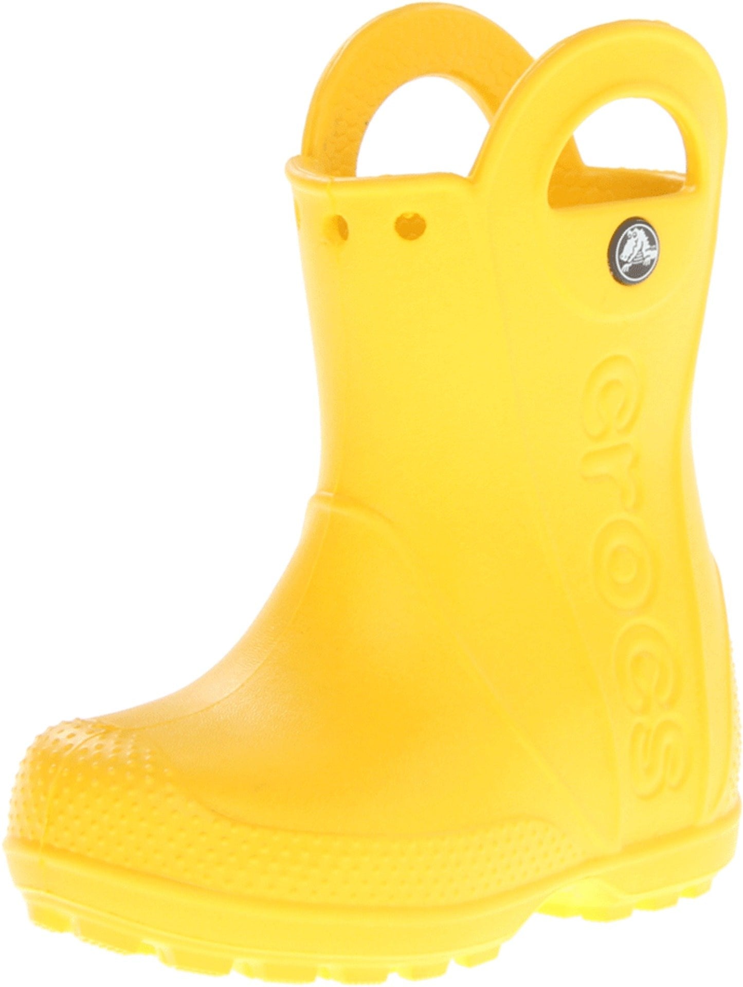 Crocs unisex child Rain Boot, Yellow, 7 Toddler US