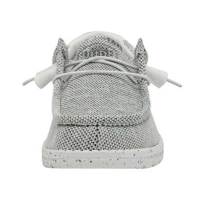 Hey Dude Men's Wally Sox Stone White Size 10 | Men’s Shoes | Men's Lace Up Loafers | Comfortable & Light-Weight